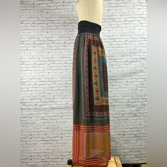 Dream Daily | Anthropologie, Vntg long boho pattern summer Silesia maxi skirt XS - Picture 6 of 8